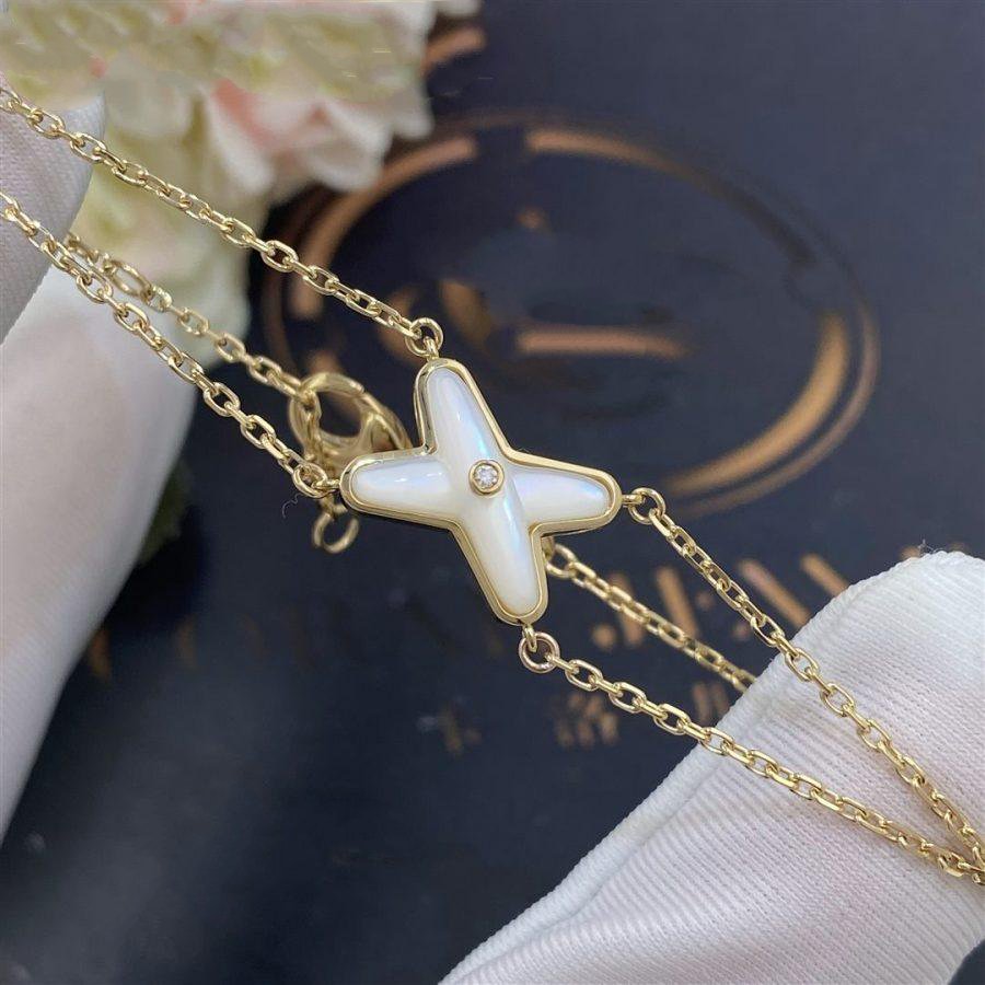 Jeux Bracelet White Mop Gold 1 Diamond – LUX VERSE Luxury Designer Fashion Outlet