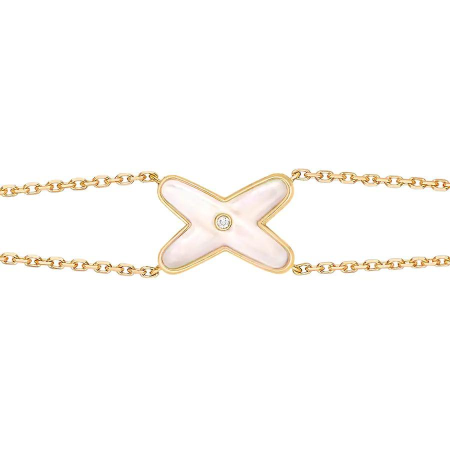 Jeux Bracelet White Mop Gold 1 Diamond – LUX VERSE Luxury Designer Fashion Outlet