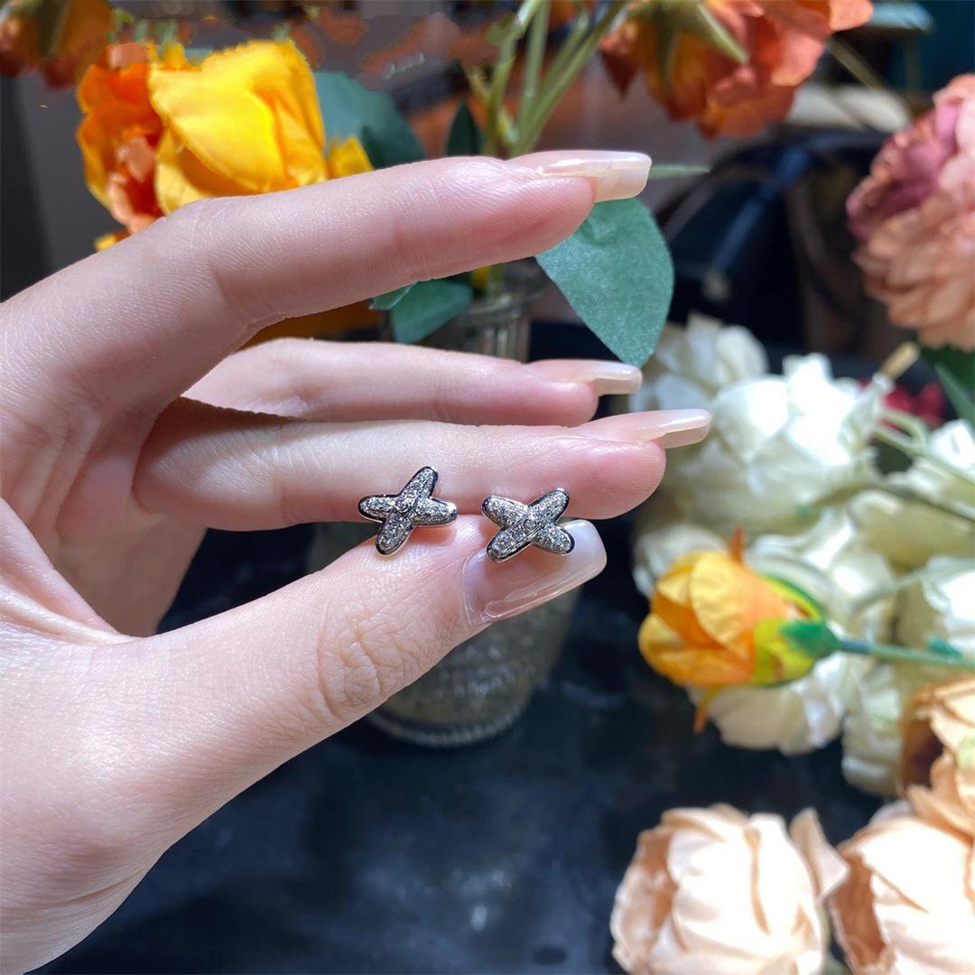Jeux De Silver Diamond Earrings – LUX VERSE Luxury Designer Fashion Outlet
