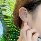 Jeux De Silver Diamond Earrings – LUX VERSE Luxury Designer Fashion Outlet