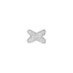 Jeux De Silver Diamond Earrings – LUX VERSE Luxury Designer Fashion Outlet