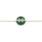 Jeux De Bracelet Malachite Rose Gold Diamonds – LUX VERSE Luxury Designer Fashion Outlet