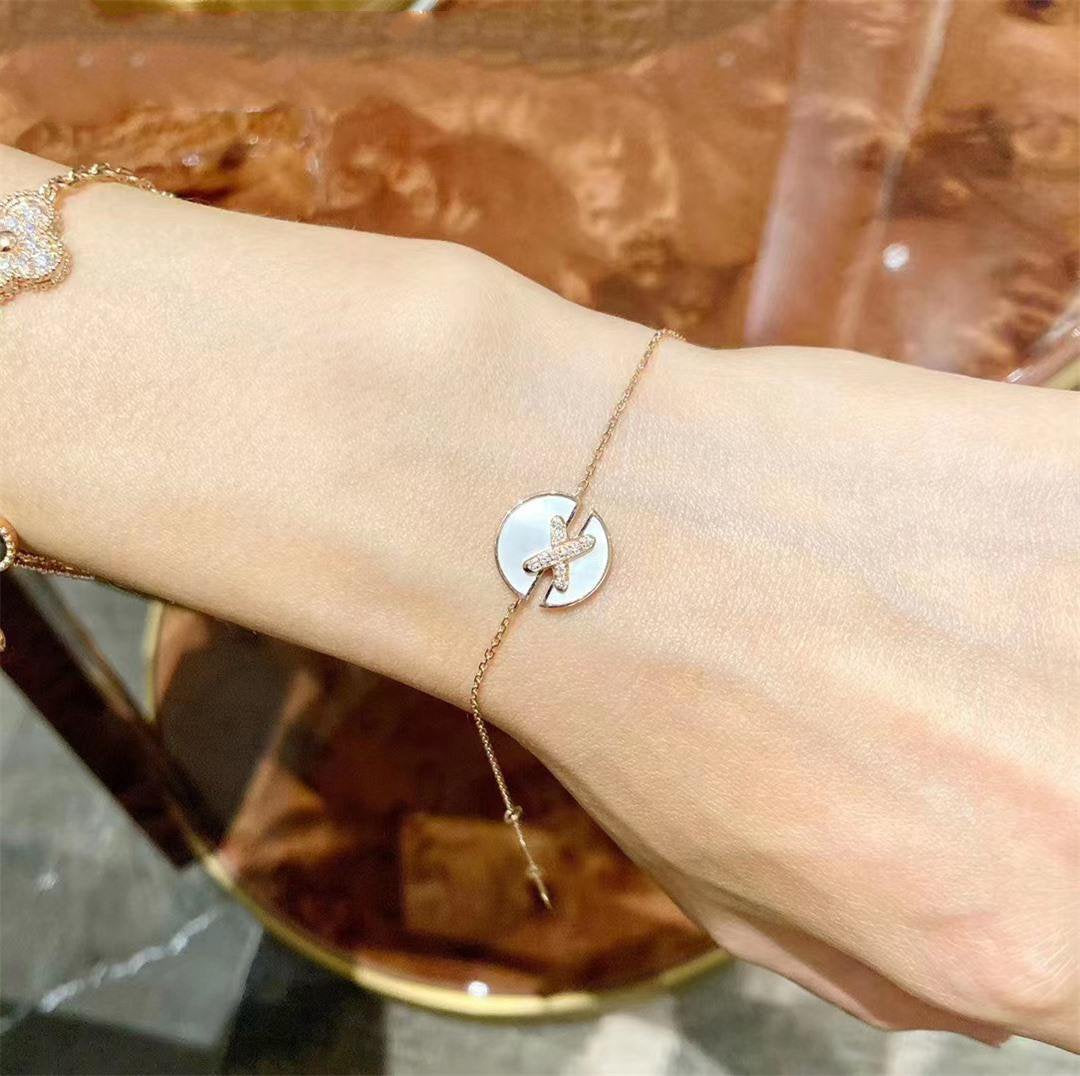 Jeux De Bracelet Mop Rose Gold Diamonds – LUX VERSE Luxury Designer Fashion Outlet