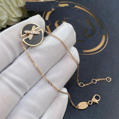 JEUX DE BRACELET ONYX ROSE GOLD DIAMOND - LUX VERSE - Luxury designer fashion outlet