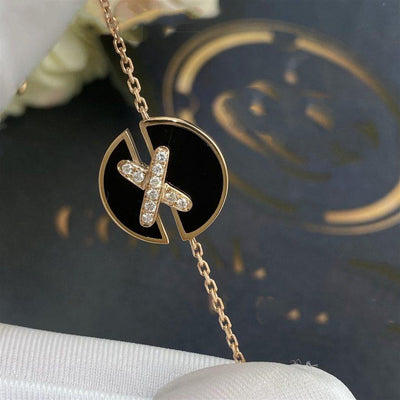 JEUX DE BRACELET ONYX ROSE GOLD DIAMOND - LUX VERSE - Luxury designer fashion outlet