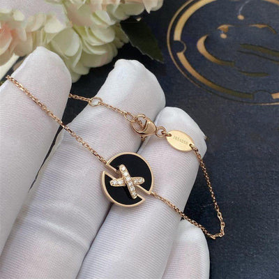 JEUX DE BRACELET ONYX ROSE GOLD DIAMOND - LUX VERSE - Luxury designer fashion outlet