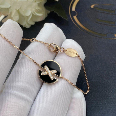 JEUX DE BRACELET ONYX ROSE GOLD DIAMOND - LUX VERSE - Luxury designer fashion outlet