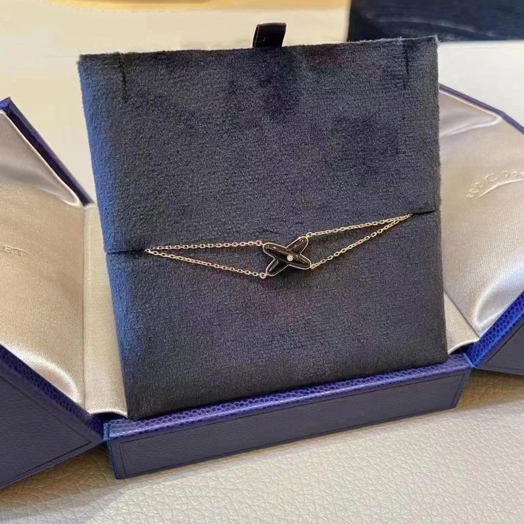 Jeux Bracelet Onyx Rose Gold 1 Diamond – LUX VERSE Luxury Designer Fashion Outlet