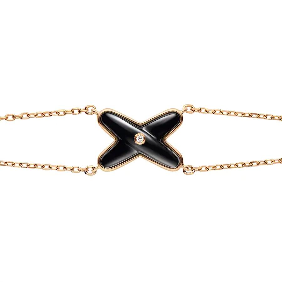 Jeux Bracelet Onyx Rose Gold 1 Diamond – LUX VERSE Luxury Designer Fashion Outlet