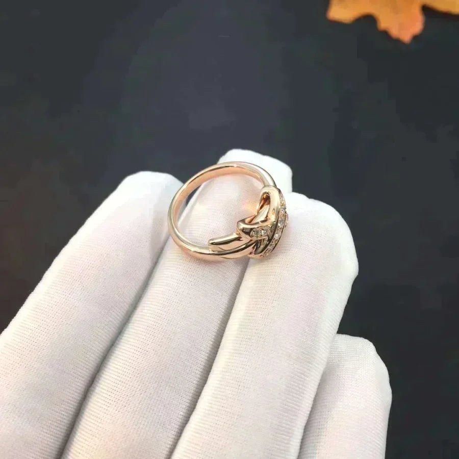 Jeux De Rose Gold Diamond Ring – LUX VERSE Luxury Designer Fashion Outlet