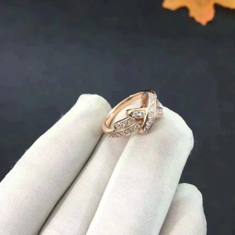 Jeux De Ring Rose Gold Diamond – LUX VERSE Luxury Designer Fashion Outlet