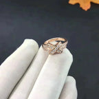 Jeux De Ring Rose Gold Diamond – LUX VERSE Luxury Designer Fashion Outlet