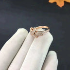 Jeux De Ring Rose Gold Diamond – LUX VERSE Luxury Designer Fashion Outlet