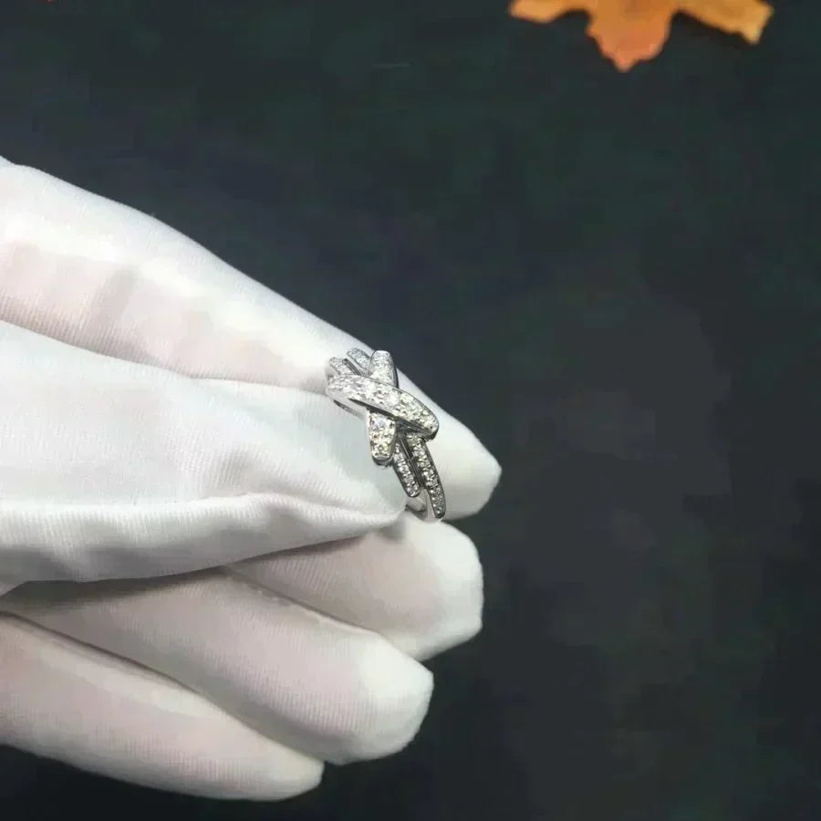 Jeux De Silver Diamond Ring – LUX VERSE Luxury Designer Fashion Outlet