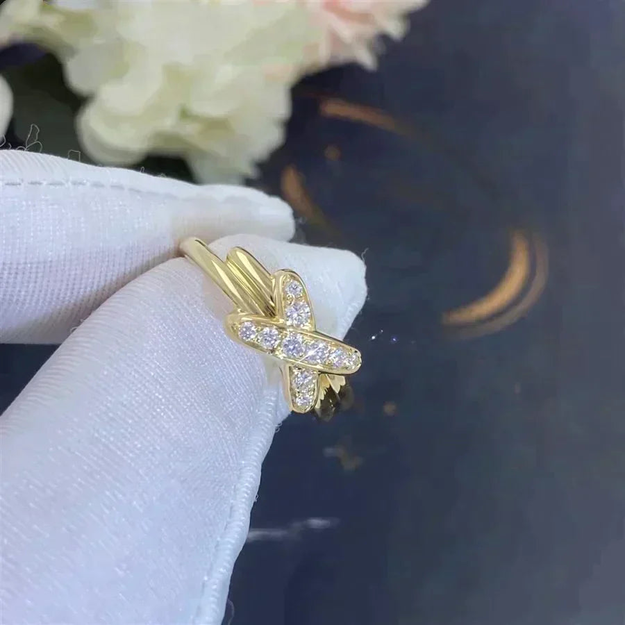 Jeux De Gold Diamond Ring – LUX VERSE Luxury Designer Fashion Outlet