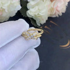 Jeux De Gold Diamond Ring – LUX VERSE Luxury Designer Fashion Outlet