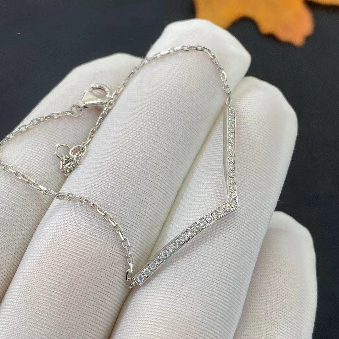Josephine Silver Diamonds Bracelet – LUX VERSE Luxury Designer Fashion Outlet