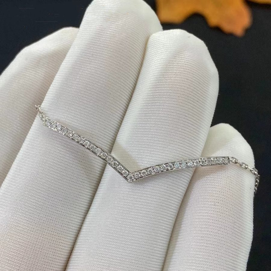 Josephine Silver Diamonds Bracelet – LUX VERSE Luxury Designer Fashion Outlet