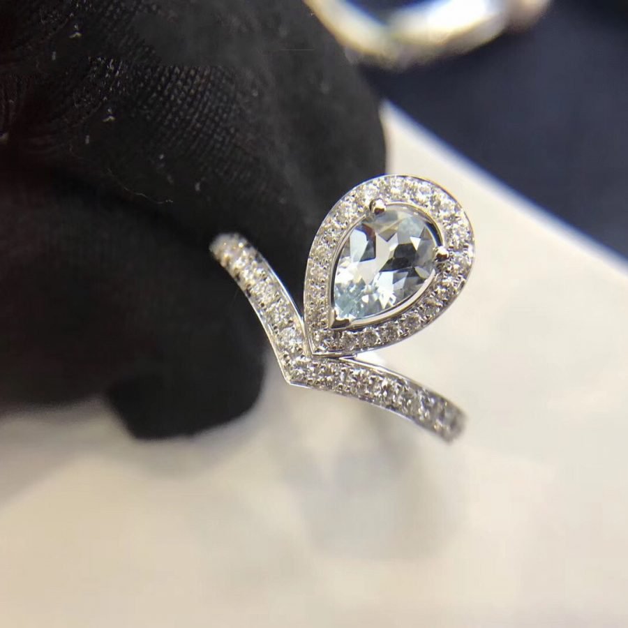 Josephine Ring Turquoise Silver Diamond – LUX VERSE Luxury Designer Fashion Outlet