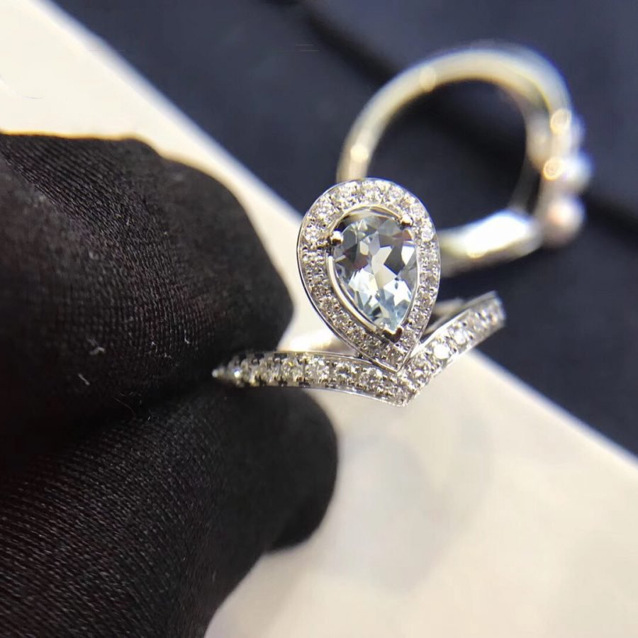 Josephine Ring Turquoise Silver Diamond – LUX VERSE Luxury Designer Fashion Outlet