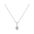 Josephine Turquoise Light Silver Diamond Necklace – LUX VERSE Luxury Designer Fashion Outlet