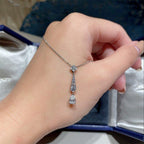 Josephine Silver Diamond Necklace – LUX VERSE Luxury Designer Fashion Outlet