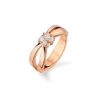 Liens Ring Rose Gold Diamond – LUX VERSE Luxury Designer Fashion Outlet