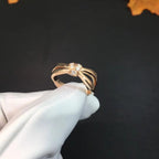 Liens Ring Rose Gold Diamond – LUX VERSE Luxury Designer Fashion Outlet