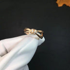 Liens Ring Rose Gold Diamond – LUX VERSE Luxury Designer Fashion Outlet