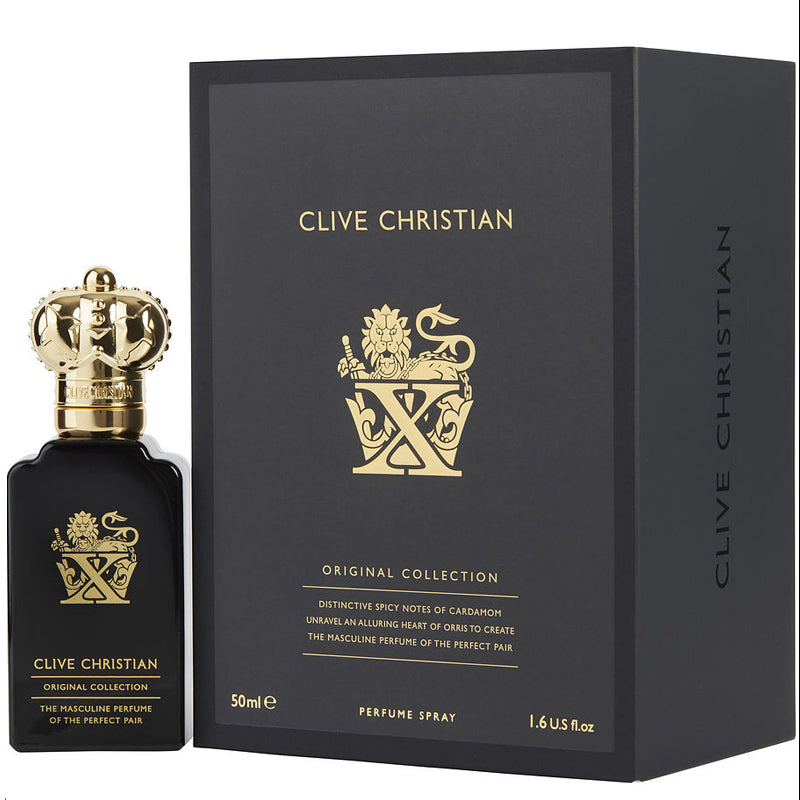 Clive Christian X 1.7 oz Parfum for men – the commanding character of this masculine perfume can be attributed to dry, smoky – LUX VERSE Luxury Designer Fashion Outlet