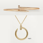 Clove Bracelet - Gift Necklace – clove Necklace, double coated yellow gold 18K, set with 20 brilliant-cut zirconian – LUX VERSE Luxury Designer Fashion Outlet