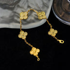Clover 5 Motifs Bronzing Bracelet – LUX VERSE Luxury Designer Fashion Outlet