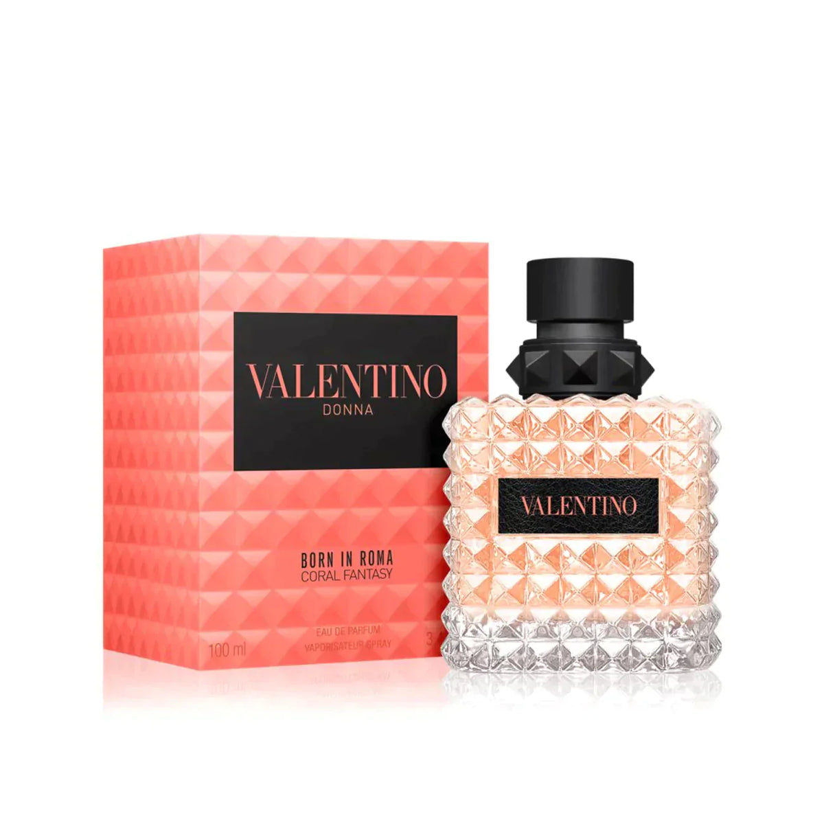 Valentino Donna Born In Roma Coral Fantasy 3.4 oz EDP for women – a fruity, floral perfume that infuses a juicy Orange note with delicate Rose, – LUX VERSE Luxury Designer Fashion Outlet