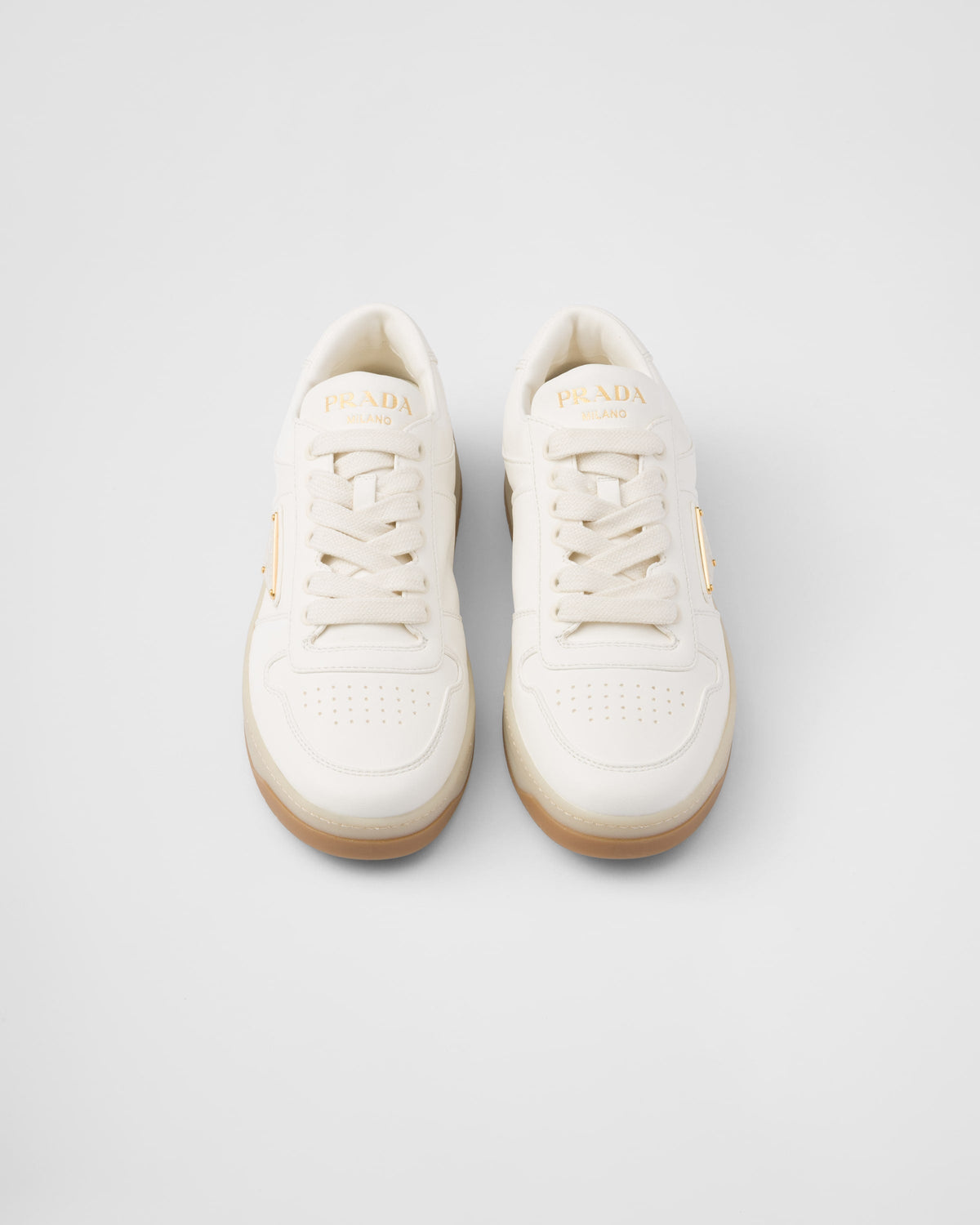 Downtown nappa leather sneakers – the footwear is characterized by perforated uppers in nappa leather and light rubber – LUX VERSE Luxury Designer Fashion Outlet