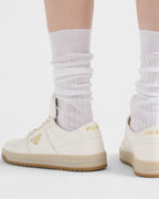Downtown nappa leather sneakers – the footwear is characterized by perforated uppers in nappa leather and light rubber – LUX VERSE Luxury Designer Fashion Outlet