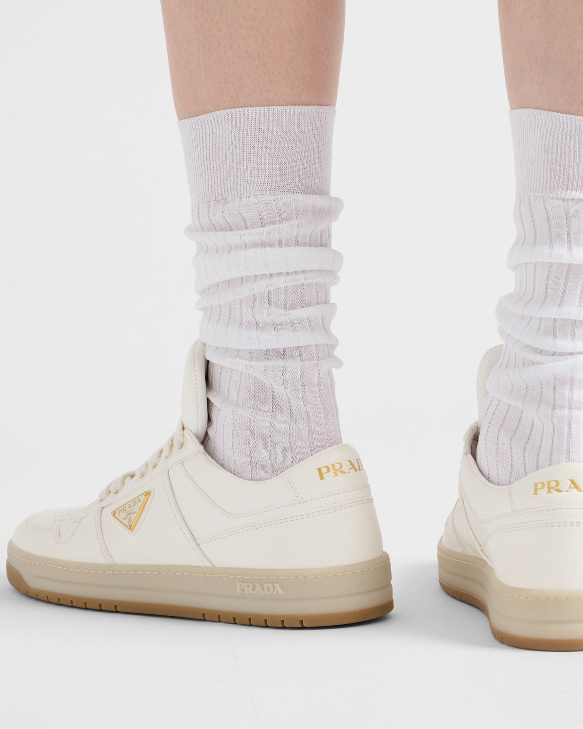 Downtown nappa leather sneakers – the footwear is characterized by perforated uppers in nappa leather and light rubber – LUX VERSE Luxury Designer Fashion Outlet
