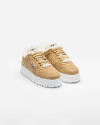 Suede cotton sneakers – an unexpected detail like the soft shearling tongue decorated with the embroidered – LUX VERSE Luxury Designer Fashion Outlet
