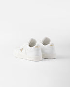 Downtown soft leather sneakers – upper with perforations Leather lining Enameled metal triangle logo Laces Rubber – LUX VERSE Luxury Designer Fashion Outlet