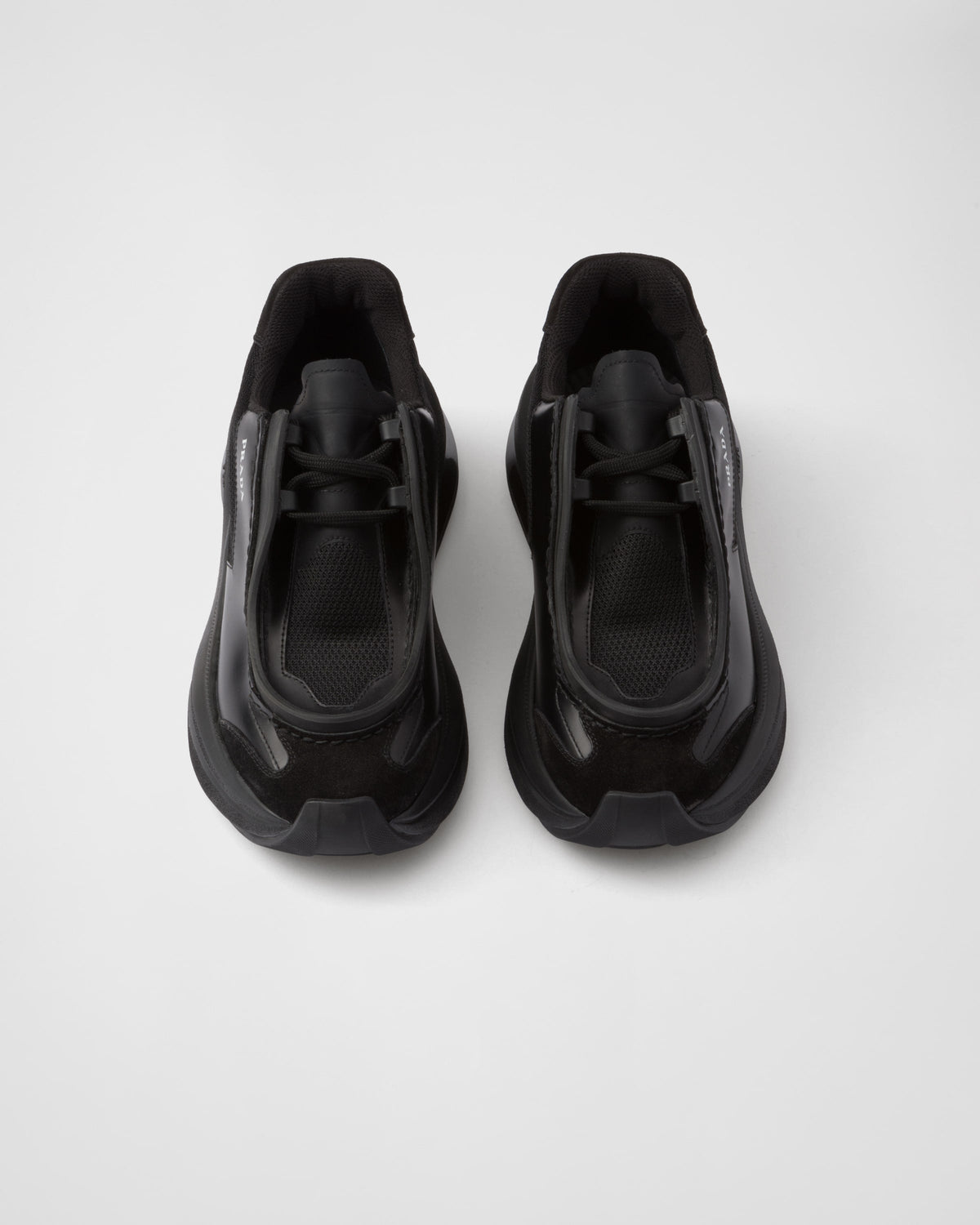 Brushed leather, bike fabric, and suede sneakers – made of leather and bike fabric, they have an upper that is embellished with – LUX VERSE Luxury Designer Fashion Outlet