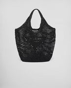 Crochet tote bag – this tote bag with a soft, deconstructed design is made of raffia-effect yarn, a – LUX VERSE Luxury Designer Fashion Outlet