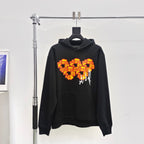 Pullover aus bedruckter Baumwolle, schwarz - Herren