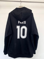 Schwarze Baumwoll-Sweatjacke mit Grafik – Herren