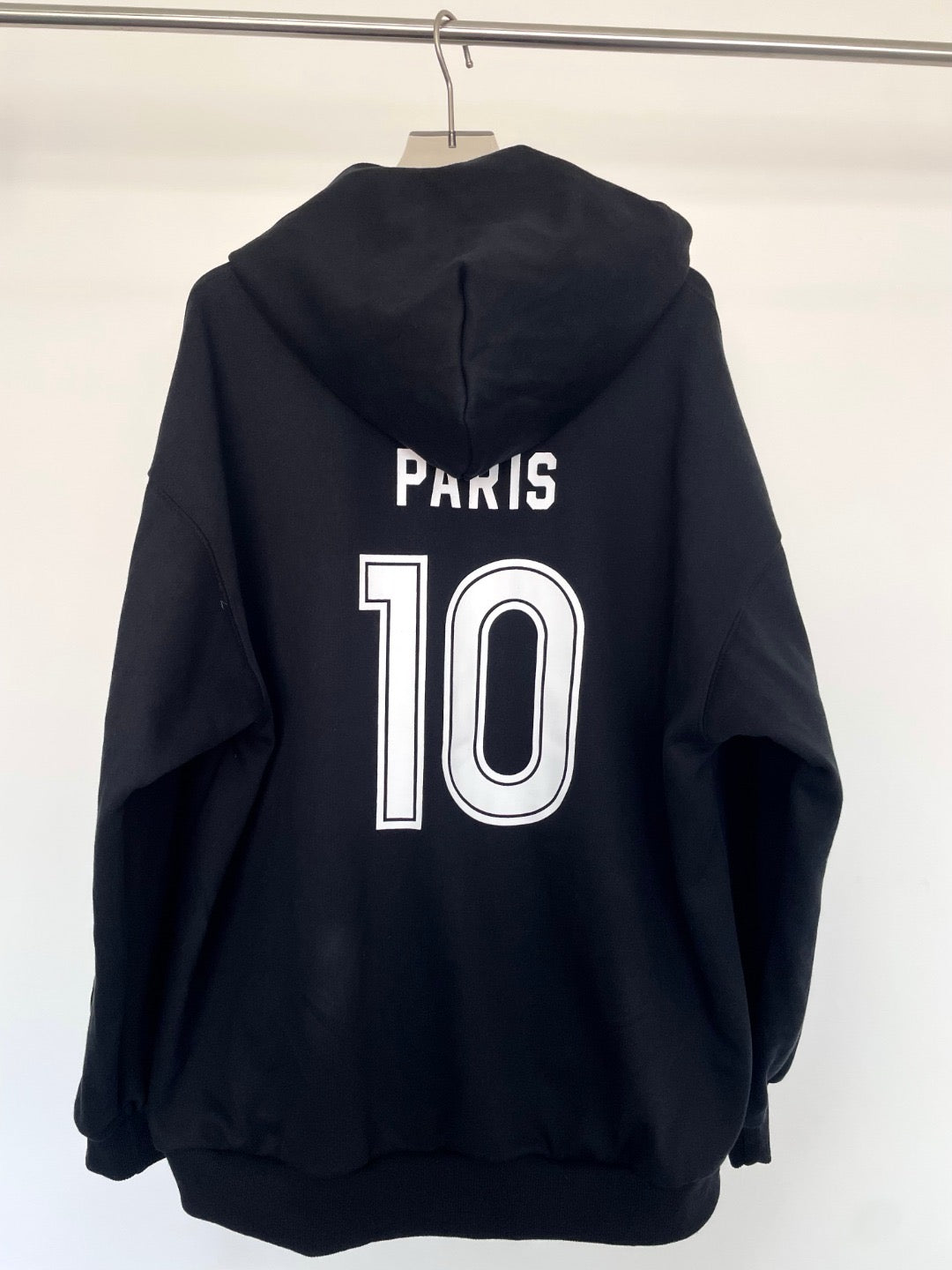 Schwarze Baumwoll-Sweatjacke mit Grafik – Herren