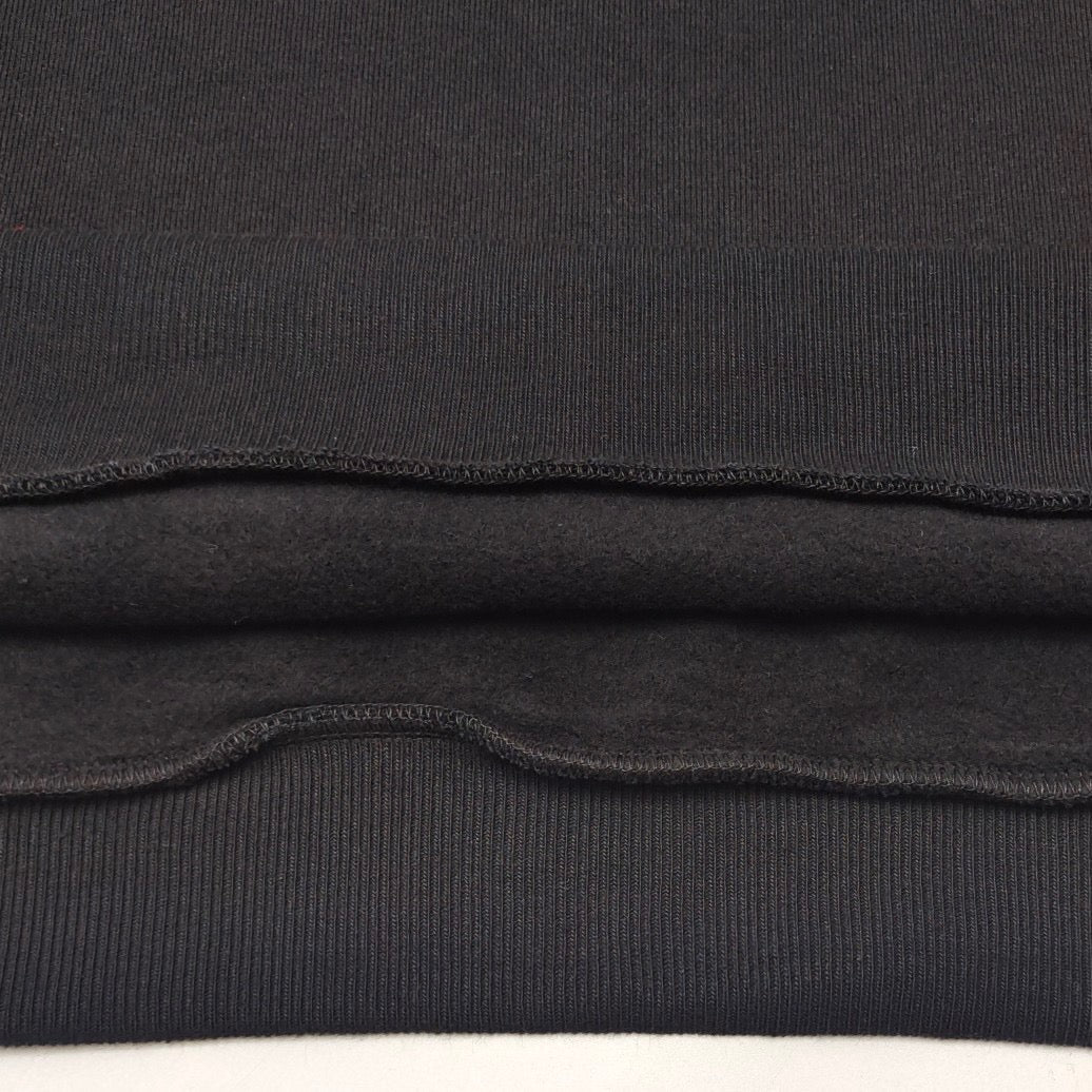 Black Cotton Floral Print Pullover - Men's