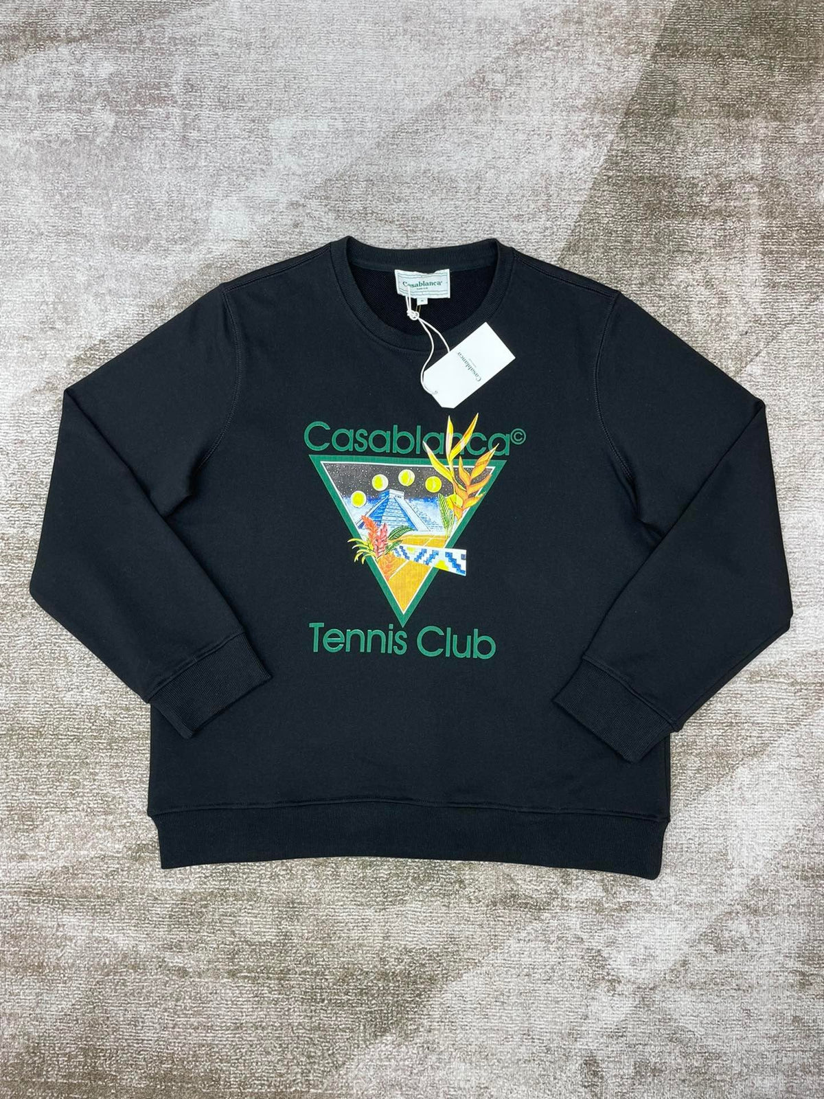 Navy Cotton Club Graphic Crewneck - Men's