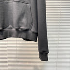 Marineblauer Baumwollpullover einfarbig – Herren