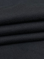 Marineblauer Baumwoll-Pullover mit Brustlogo – Herren