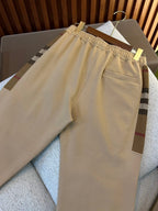 Black Cotton Cuffed Joggers - Men's