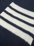4-Bar Cardigan Navy Knit - Men's