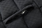 Schwarze Steppjacke – Herren